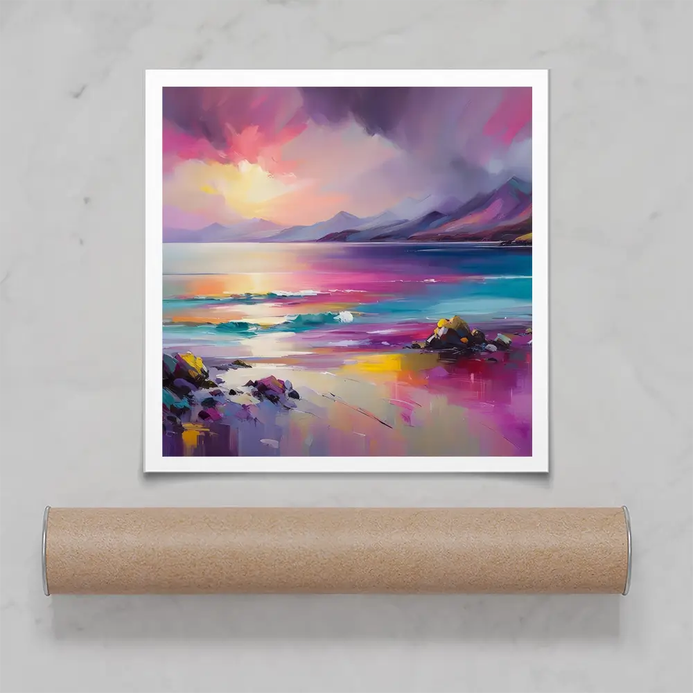 Magenta Skye Square Art Print Magenta Skye Square Art Print wall art product David Alexander Elder