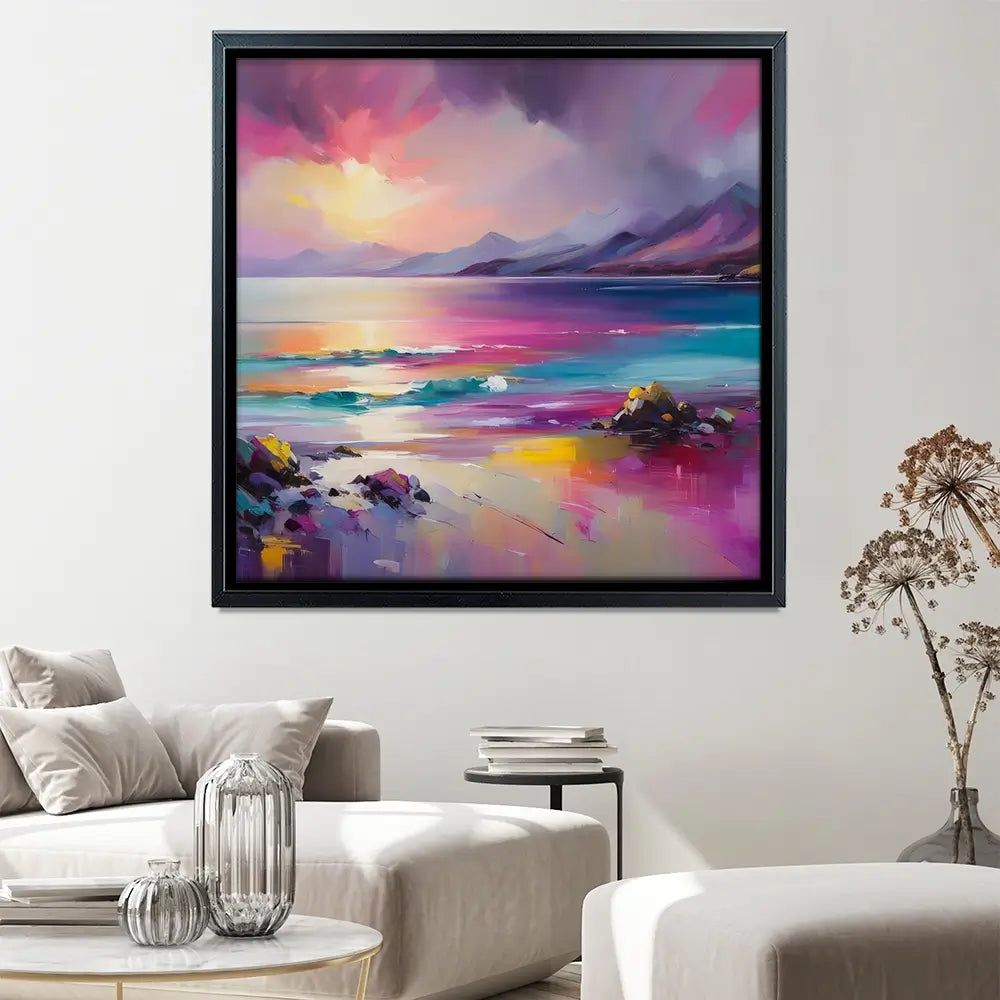 Magenta Skye Square Canvas Print Magenta Skye Square Canvas Print wall art product David Alexander Elder
