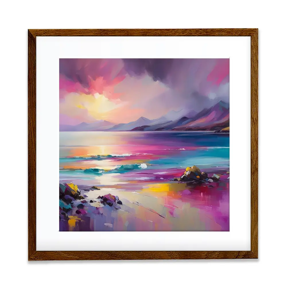Magenta Skye Square Framed Art Print Magenta Skye Square Framed Art Print wall art product David Alexander Elder