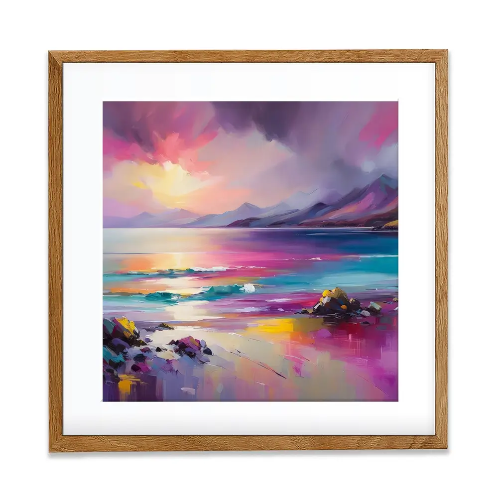 Magenta Skye Square Framed Art Print Magenta Skye Square Framed Art Print wall art product David Alexander Elder