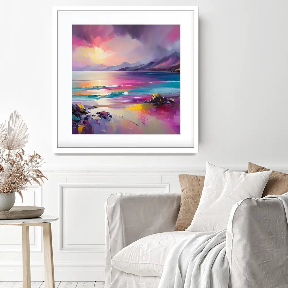 Magenta Skye Square Framed Art Print Magenta Skye Square Framed Art Print wall art product David Alexander Elder