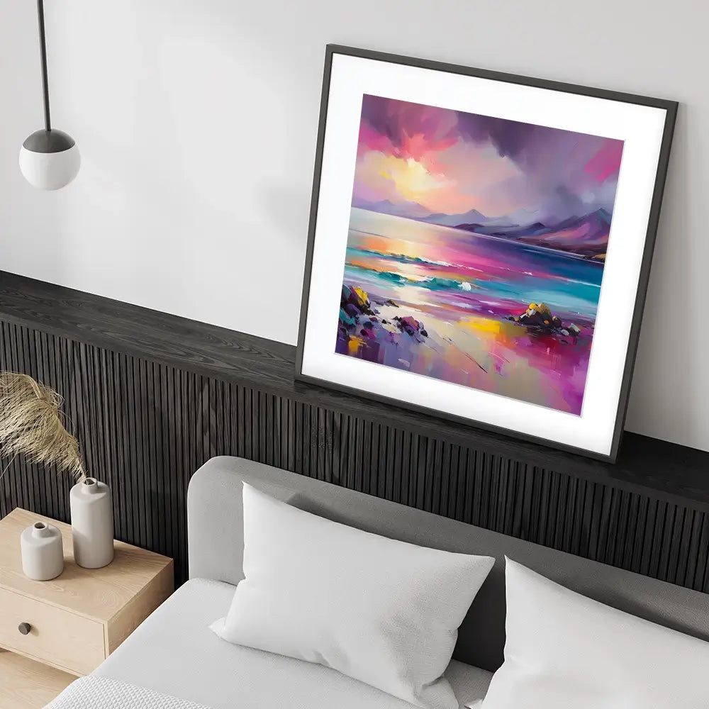 Magenta Skye Square Framed Art Print Magenta Skye Square Framed Art Print wall art product David Alexander Elder