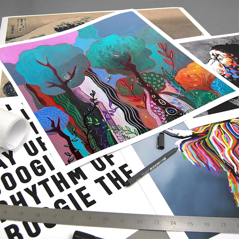 Magical Realms Square Art Print Magical Realms Square Art Print wall art product Laure Bury