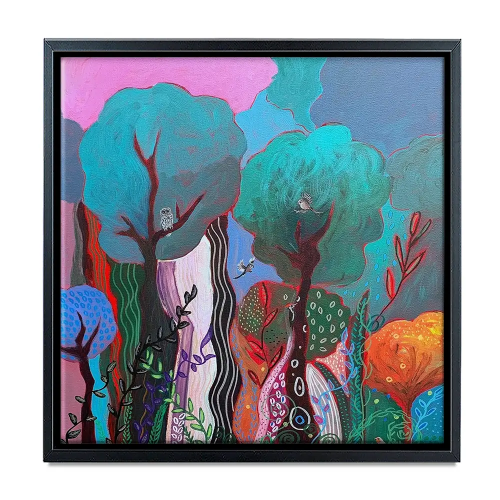 Magical Realms Square Canvas Print Magical Realms Square Canvas Print wall art product Laure Bury