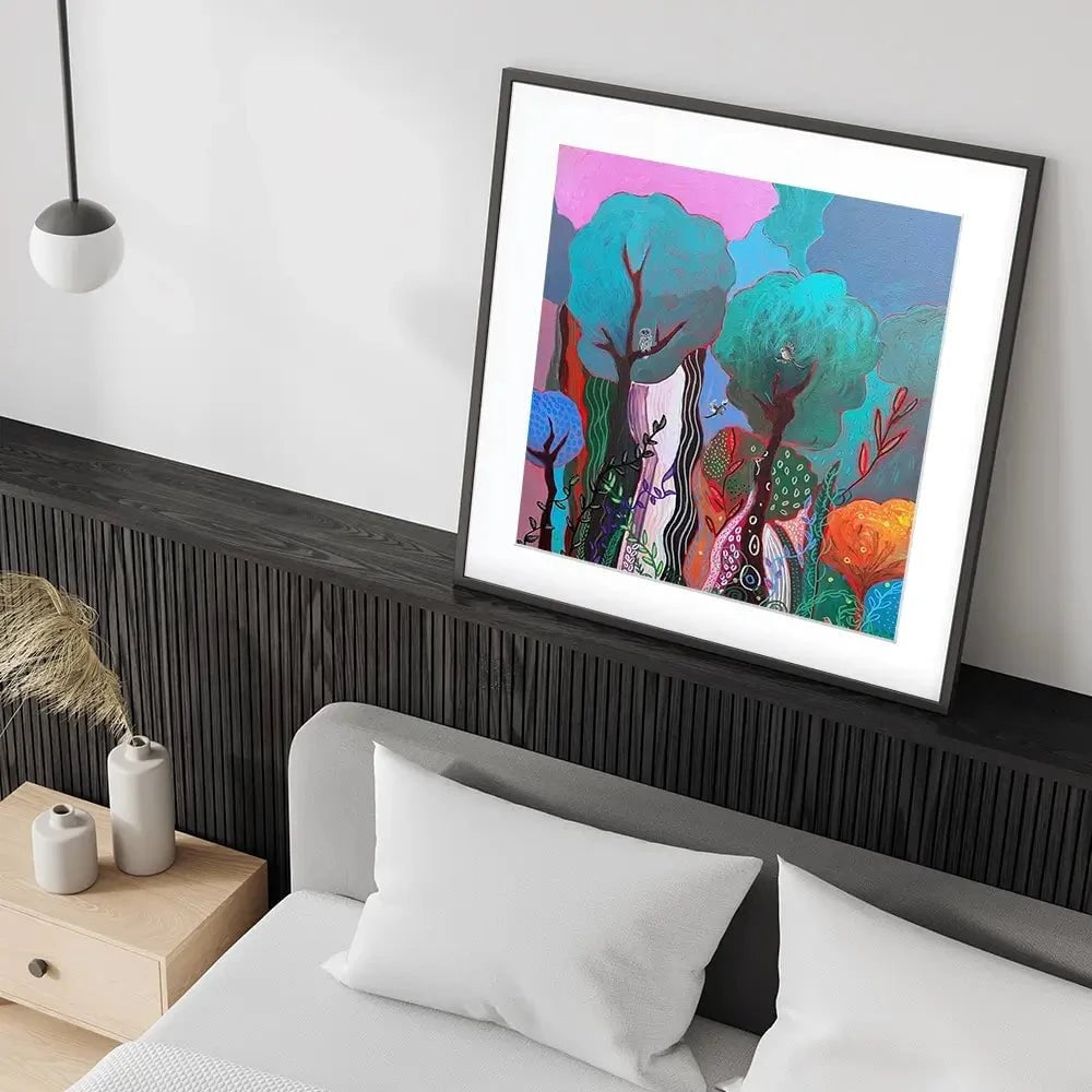 Magical Realms Square Framed Art Print Magical Realms Square Framed Art Print wall art product Laure Bury