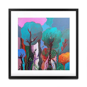 Magical Realms Square Framed Art Print Magical Realms Square Framed Art Print wall art product Laure Bury