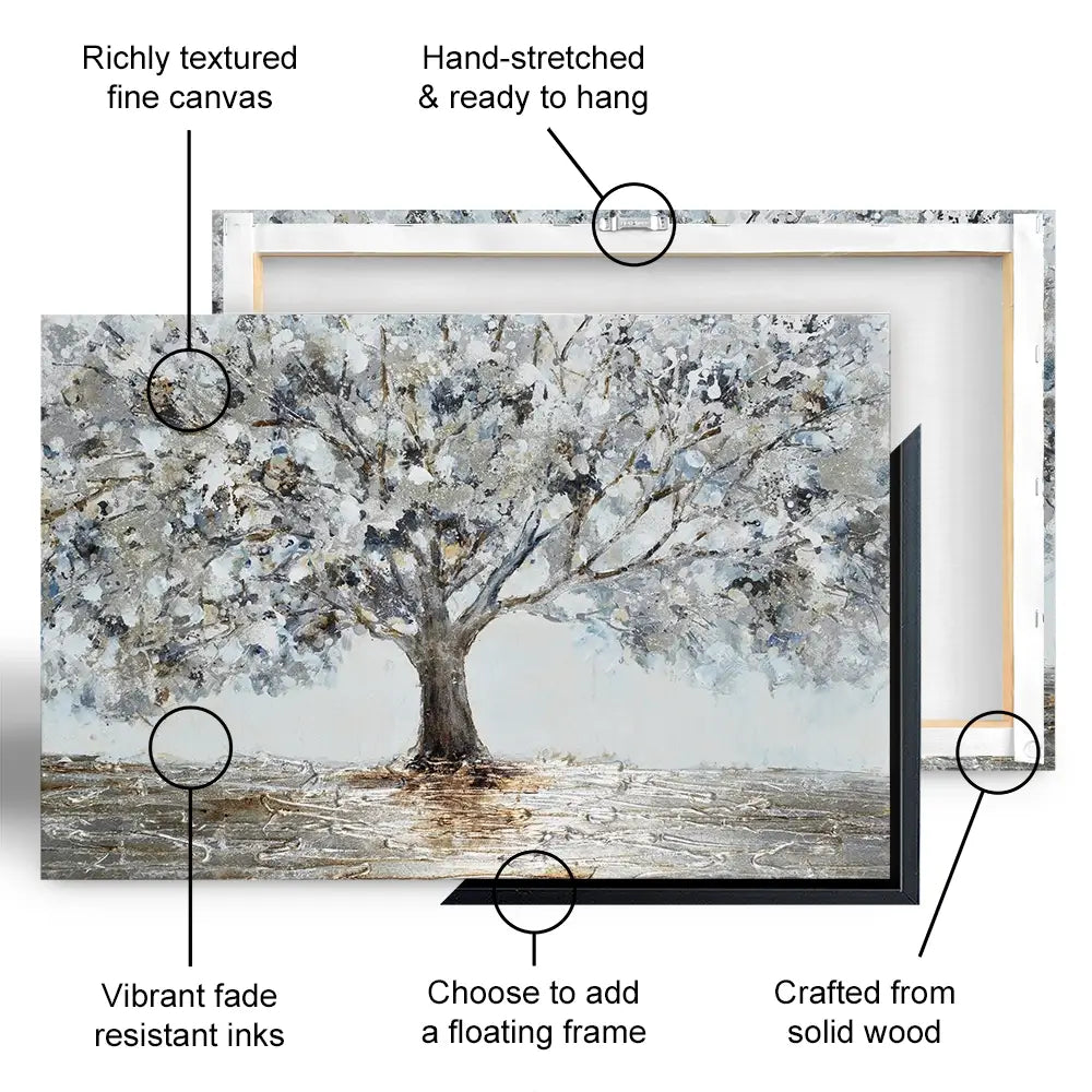 Magnificent Grey Tree Canvas Print Magnificent Grey Tree Canvas Print wall art product CHENYU ARTS / Shutterstock