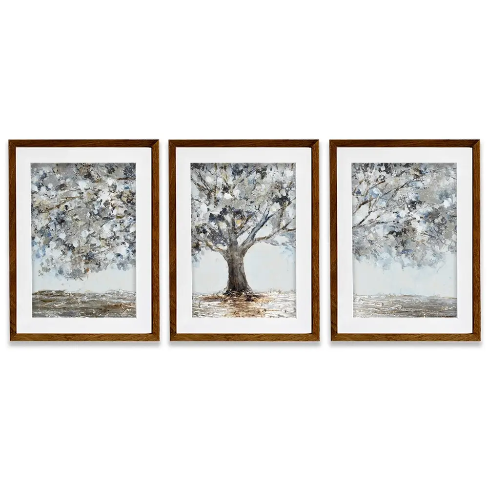 Magnificent Grey Tree Framed Art Print Trio Magnificent Grey Tree Framed Art Print Trio wall art product CHENYU ARTS / Shutterstock
