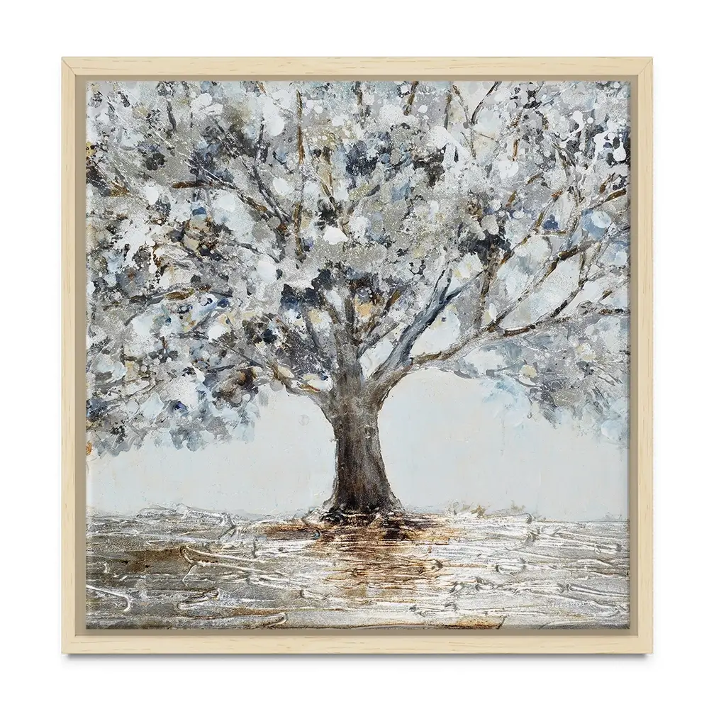 Magnificent Grey Tree Square Canvas Print Magnificent Grey Tree Square Canvas Print wall art product CHENYU ARTS / Shutterstock