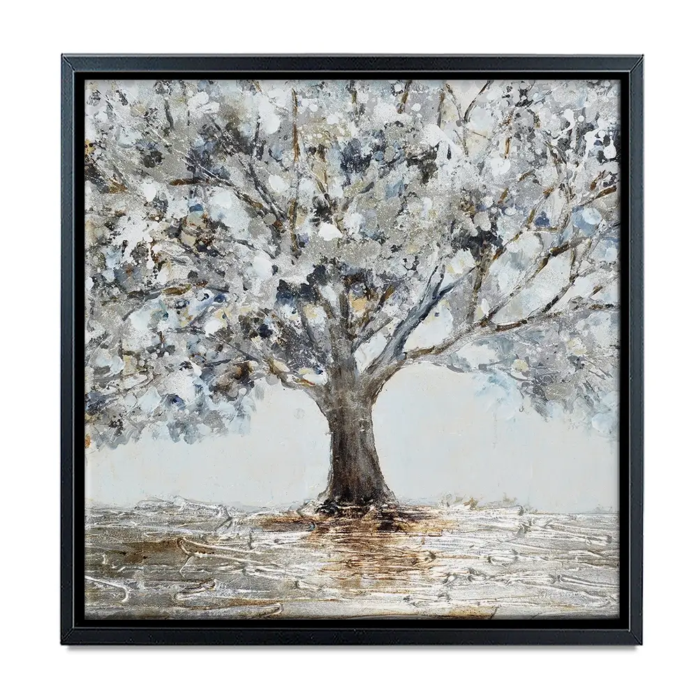 Magnificent Grey Tree Square Canvas Print Magnificent Grey Tree Square Canvas Print wall art product CHENYU ARTS / Shutterstock