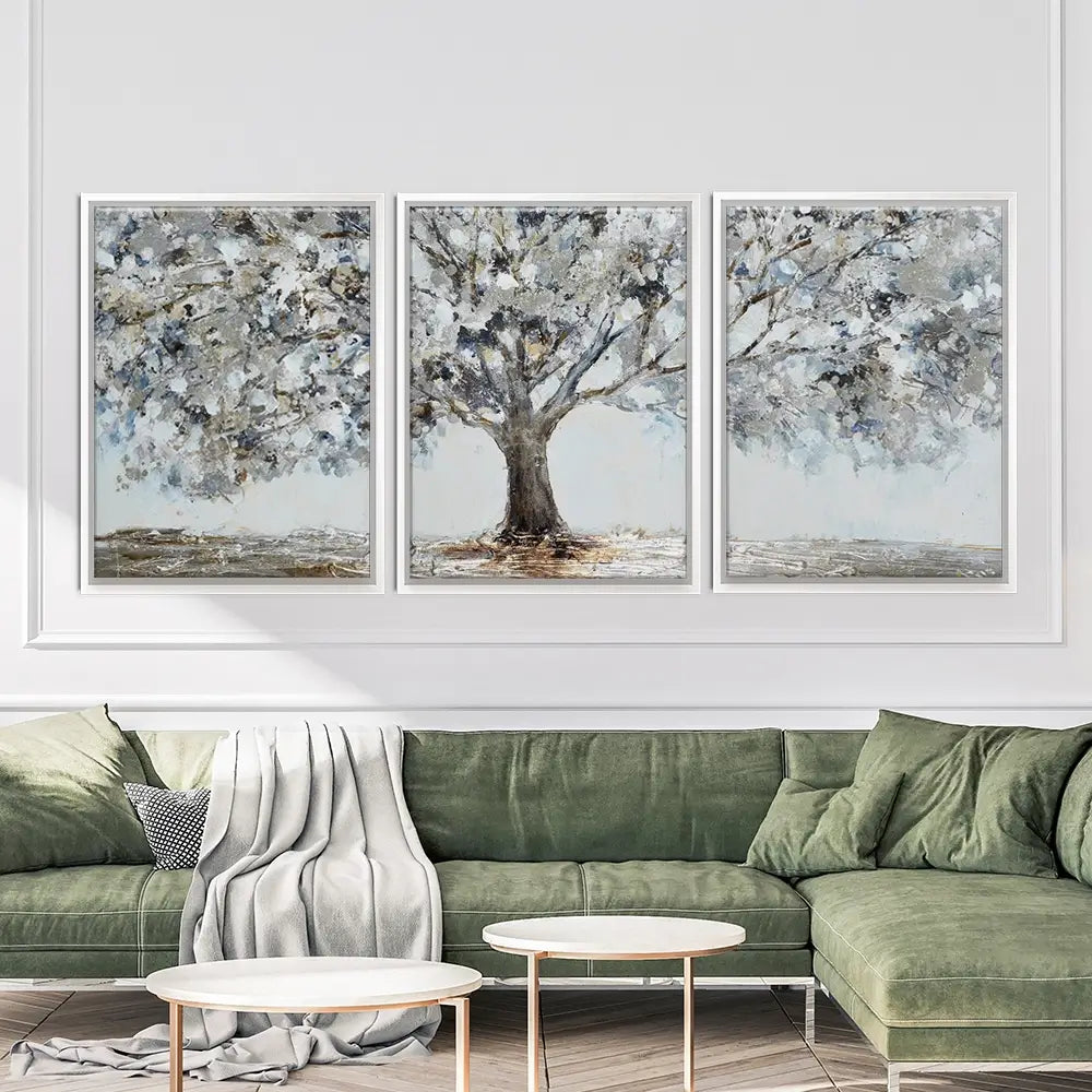 Magnificent Grey Tree Trio Canvas Print Magnificent Grey Tree Trio Canvas Print wall art product CHENYU ARTS / Shutterstock