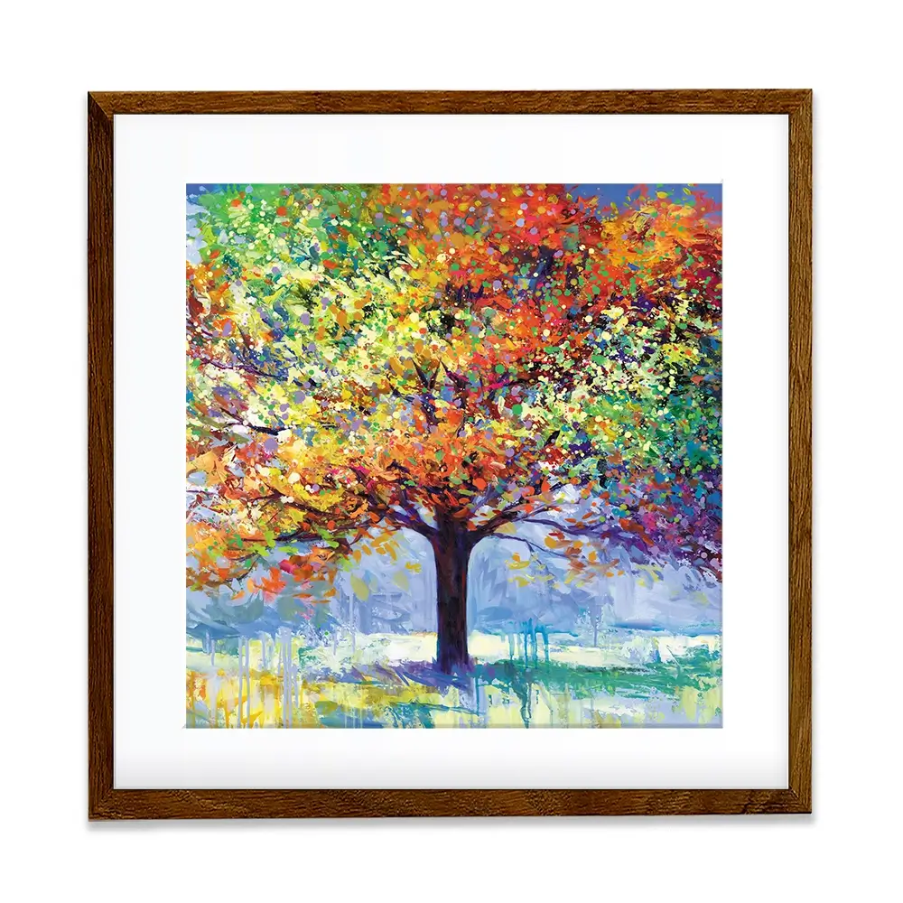 Magnificent Tree Square Framed Art Print Magnificent Tree Square Framed Art Print wall art product Leon Devenice