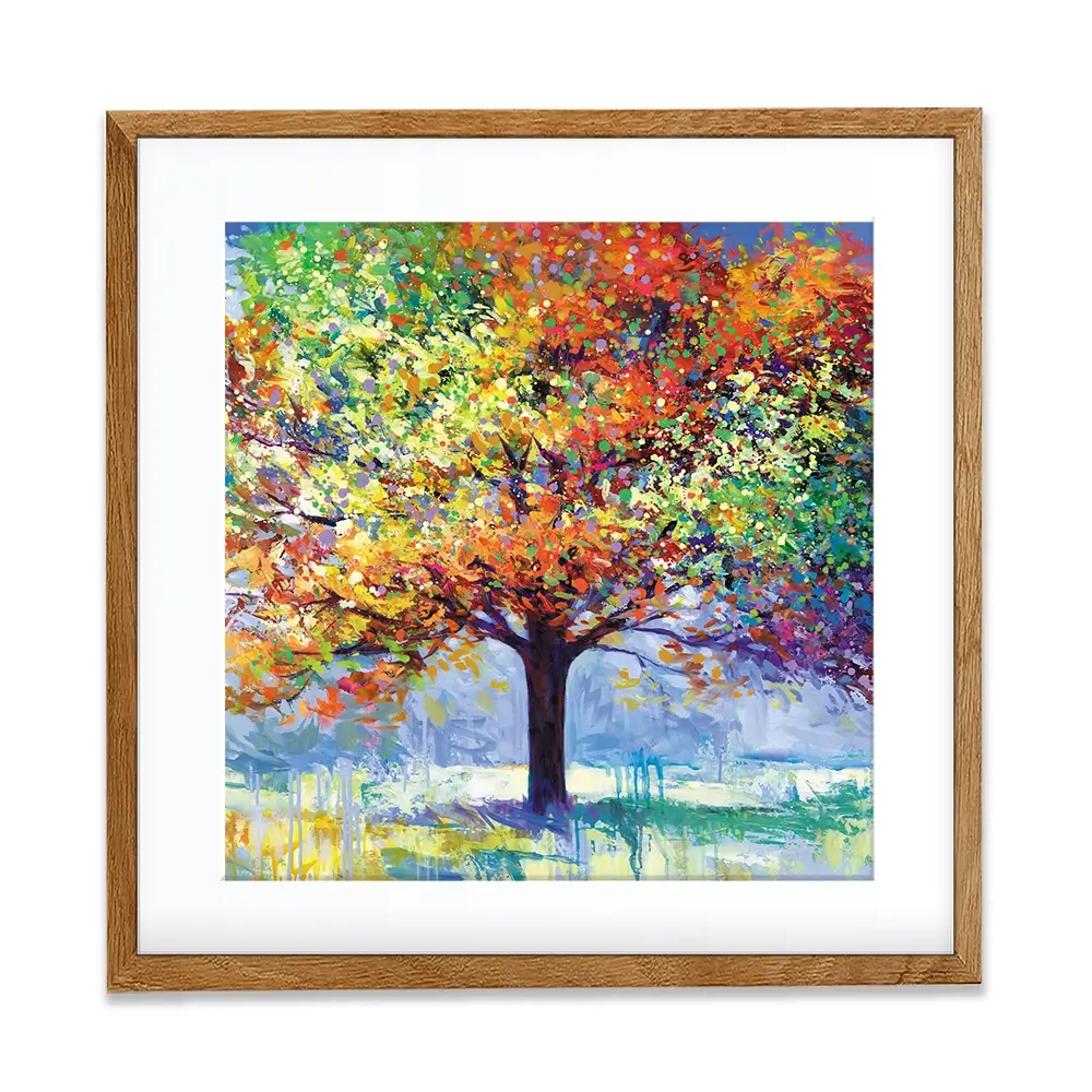 Magnificent Tree Square Framed Art Print Magnificent Tree Square Framed Art Print wall art product Leon Devenice