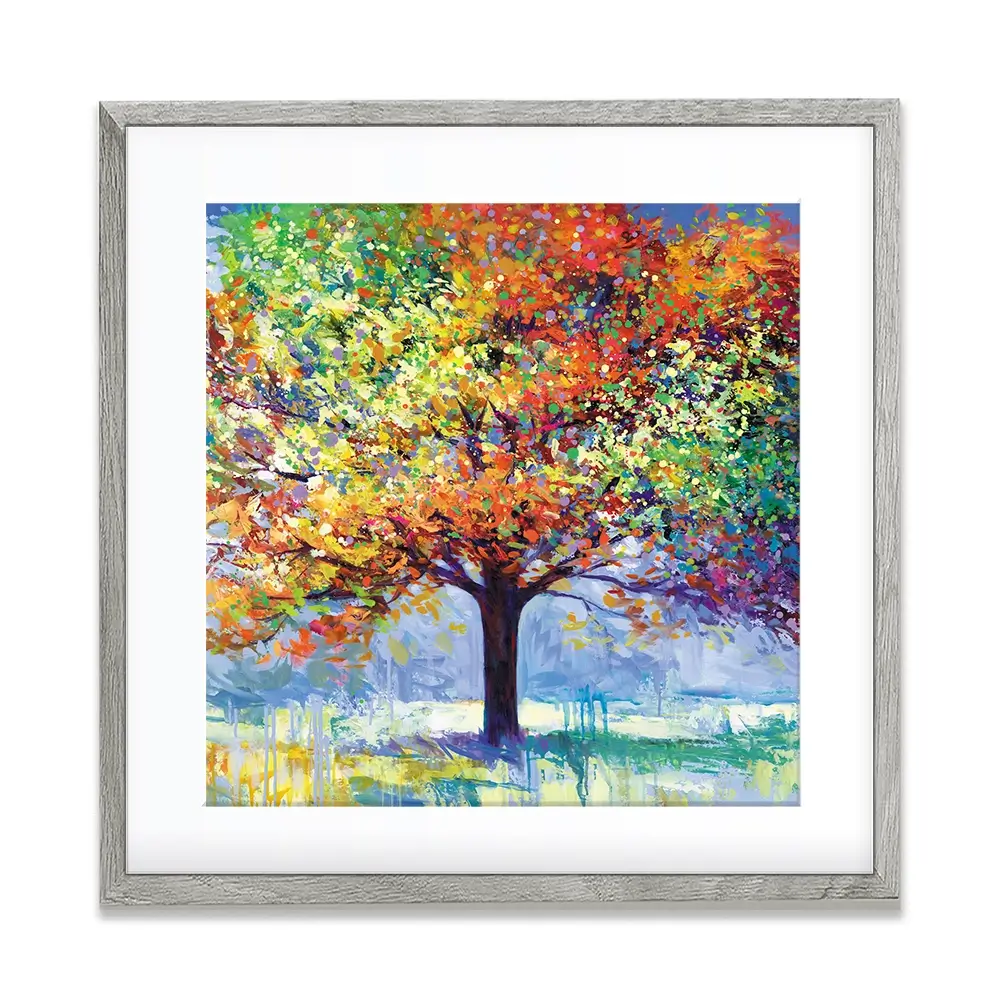 Magnificent Tree Square Framed Art Print Magnificent Tree Square Framed Art Print wall art product Leon Devenice