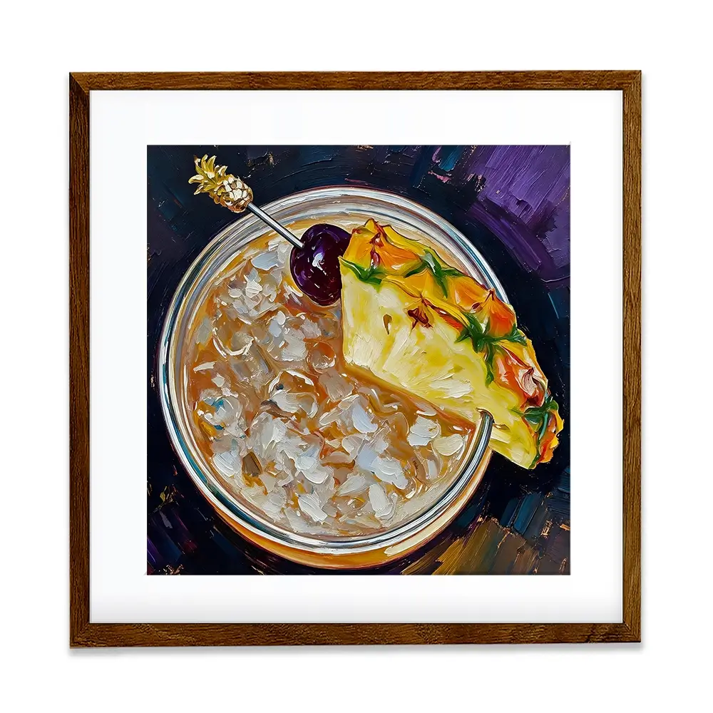 Mai Tai Cocktail Square Framed Art Print Mai Tai Cocktail Square Framed Art Print wall art product David Alexander Elder