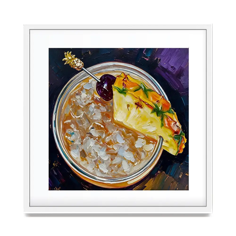 Mai Tai Cocktail Square Framed Art Print Mai Tai Cocktail Square Framed Art Print wall art product David Alexander Elder