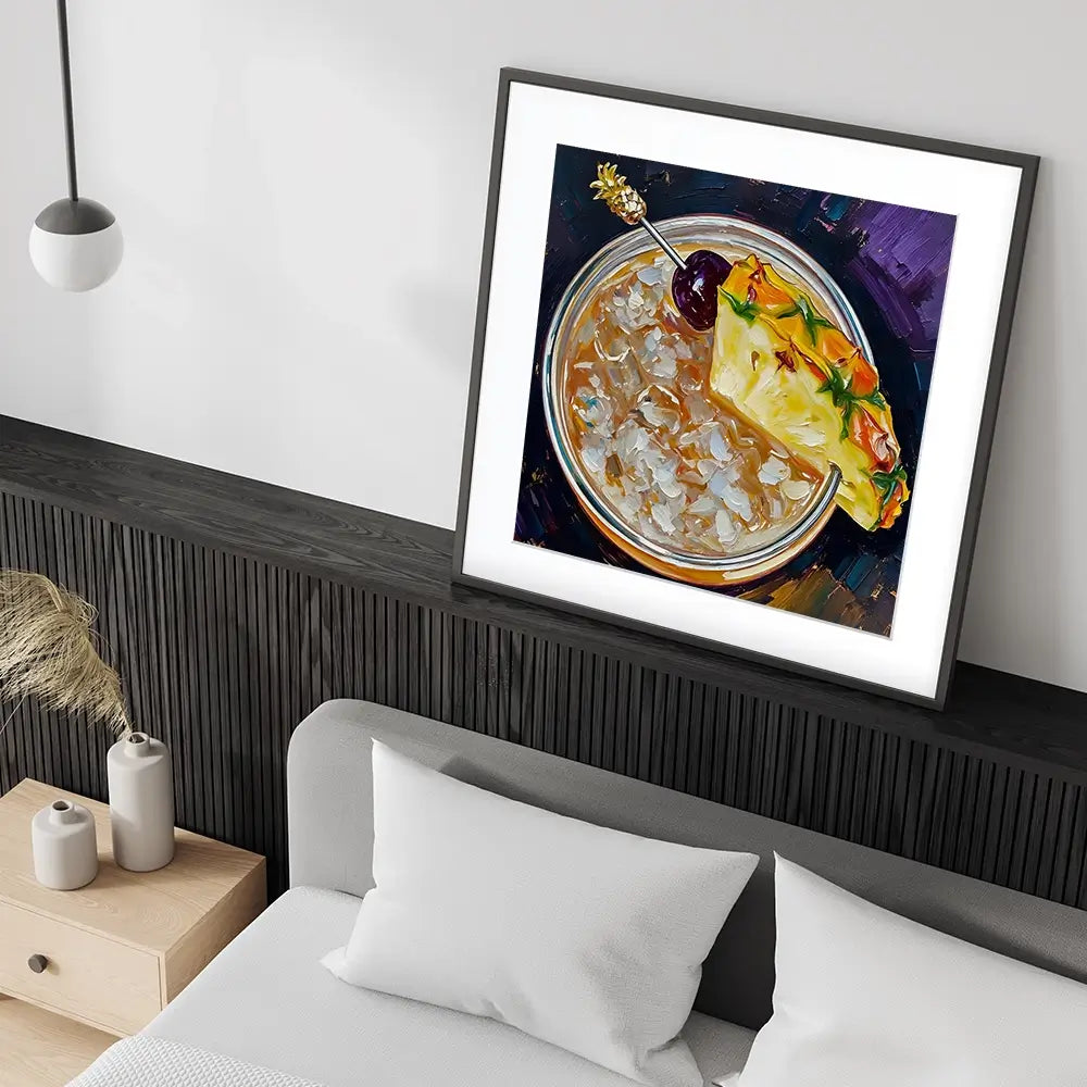 Mai Tai Cocktail Square Framed Art Print Mai Tai Cocktail Square Framed Art Print wall art product David Alexander Elder