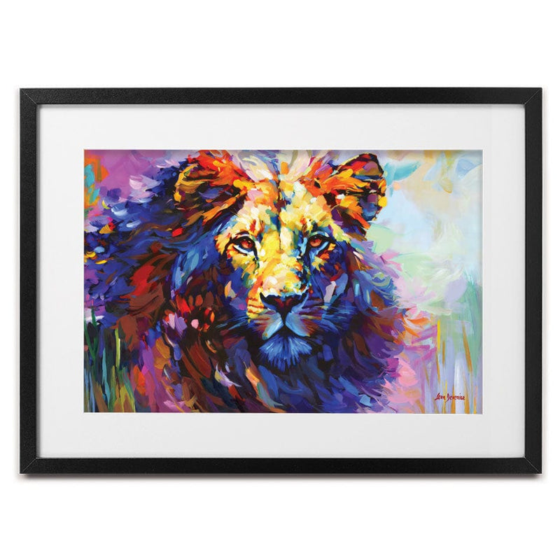 Majestic Lion 2 Framed Art Print wall art product Leon Devenice