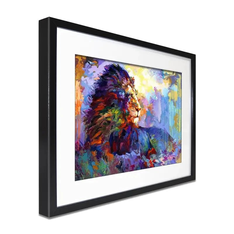 Majestic Lion Framed Art Print Majestic Lion Framed Art Print wall art product Leon Devenice
