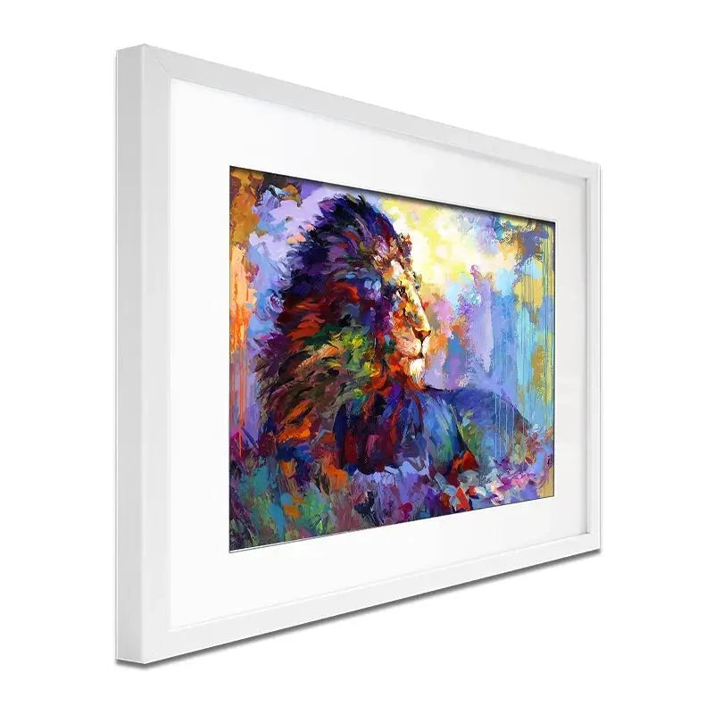 Majestic Lion Framed Art Print Majestic Lion Framed Art Print wall art product Leon Devenice
