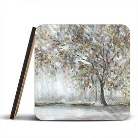 Majestic Timber Coaster Set Rainbow Soul Tree Coaster Set | Rainbow Soul Tree Art Coasters wall art product Carol Robinson