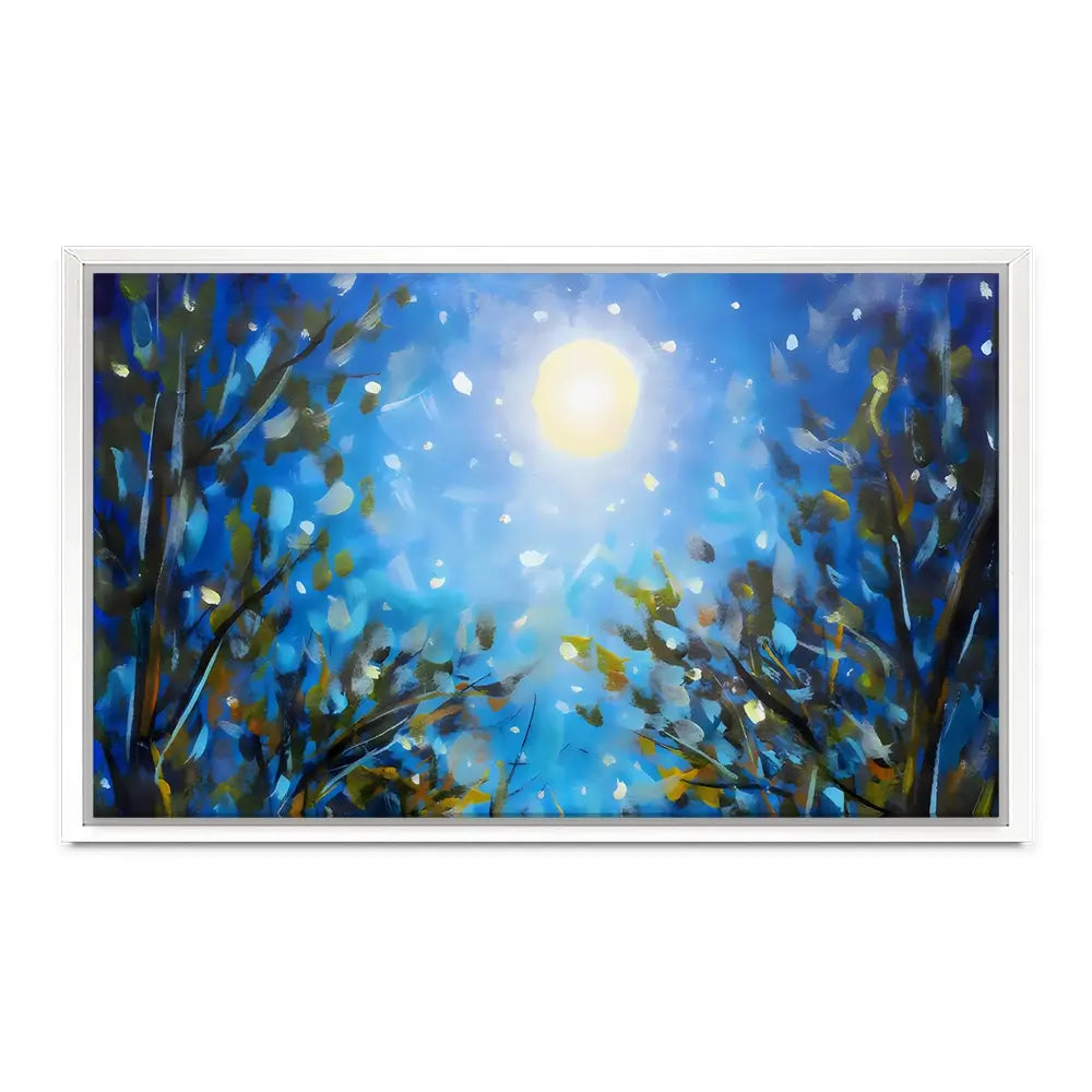Majestic Wildflowers At Night Canvas Print Majestic Wildflowers At Night Canvas Print wall art product Valery Rykabow - Independent