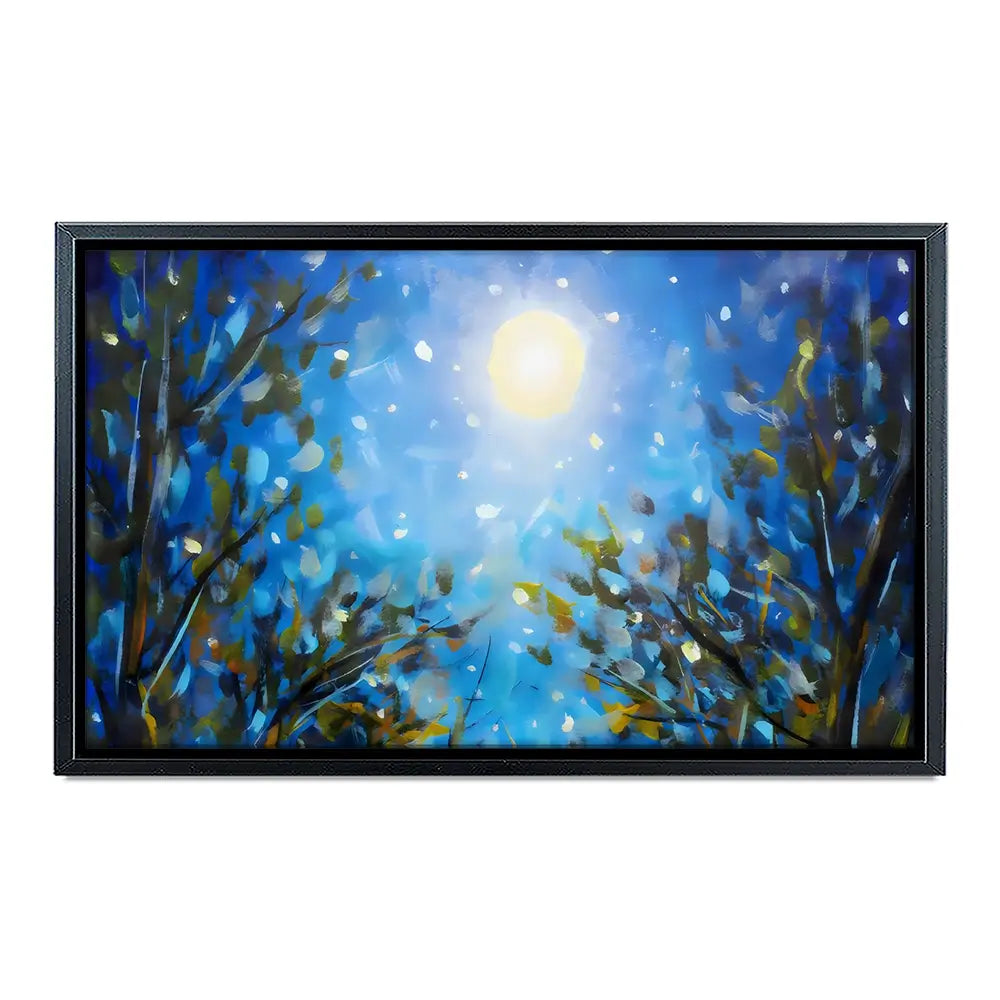 Majestic Wildflowers At Night Canvas Print Majestic Wildflowers At Night Canvas Print wall art product Valery Rykabow - Independent