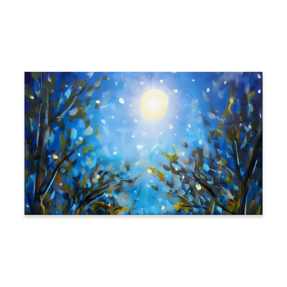 Majestic Wildflowers At Night Canvas Print Majestic Wildflowers At Night Canvas Print wall art product Valery Rykabow - Independent