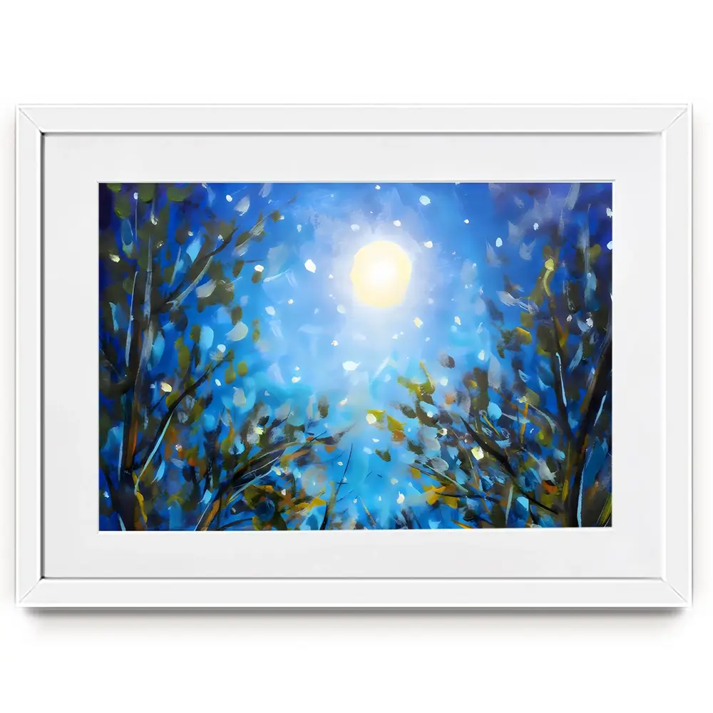 Majestic Wildflowers At Night Framed Art Print Majestic Wildflowers At Night Framed Art Print wall art product Valery Rykabow - Independent