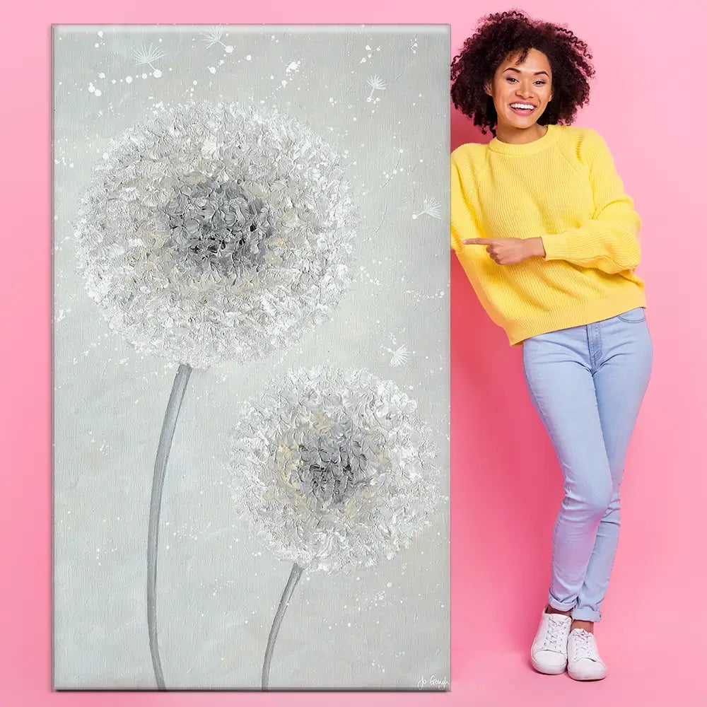 Make A Little Wish Oversized Canvas Print Make A Little Wish Oversized Canvas Print wall art product Jo Gough