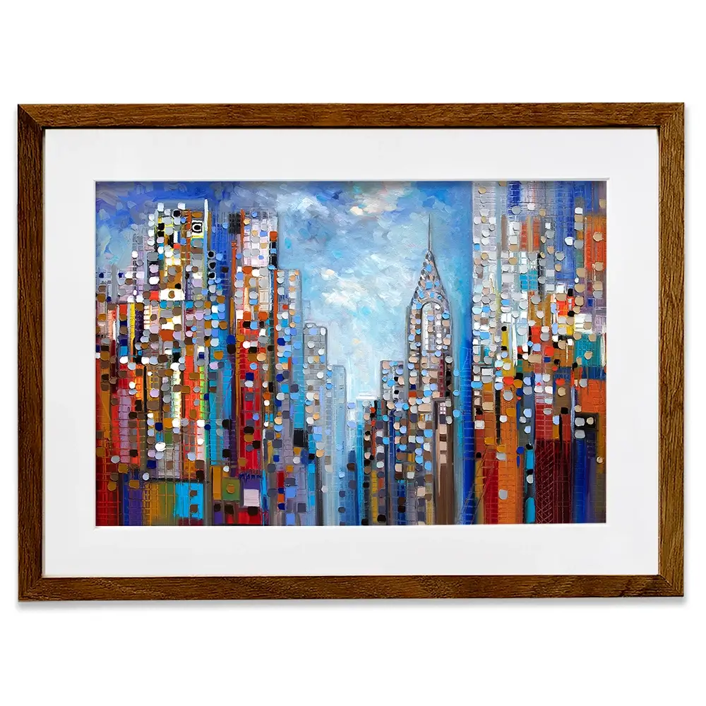 Manhattan Framed Art Print Manhattan Framed Art Print wall art product Ekaterina Ermilkina