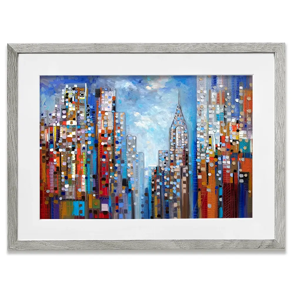 Manhattan Framed Art Print Manhattan Framed Art Print wall art product Ekaterina Ermilkina