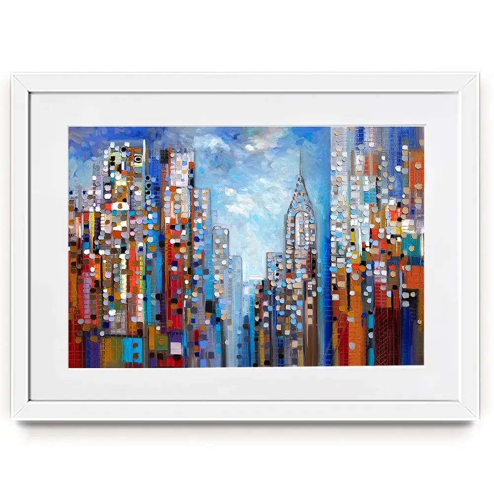 Manhattan Framed Art Print Manhattan Framed Art Print wall art product Ekaterina Ermilkina