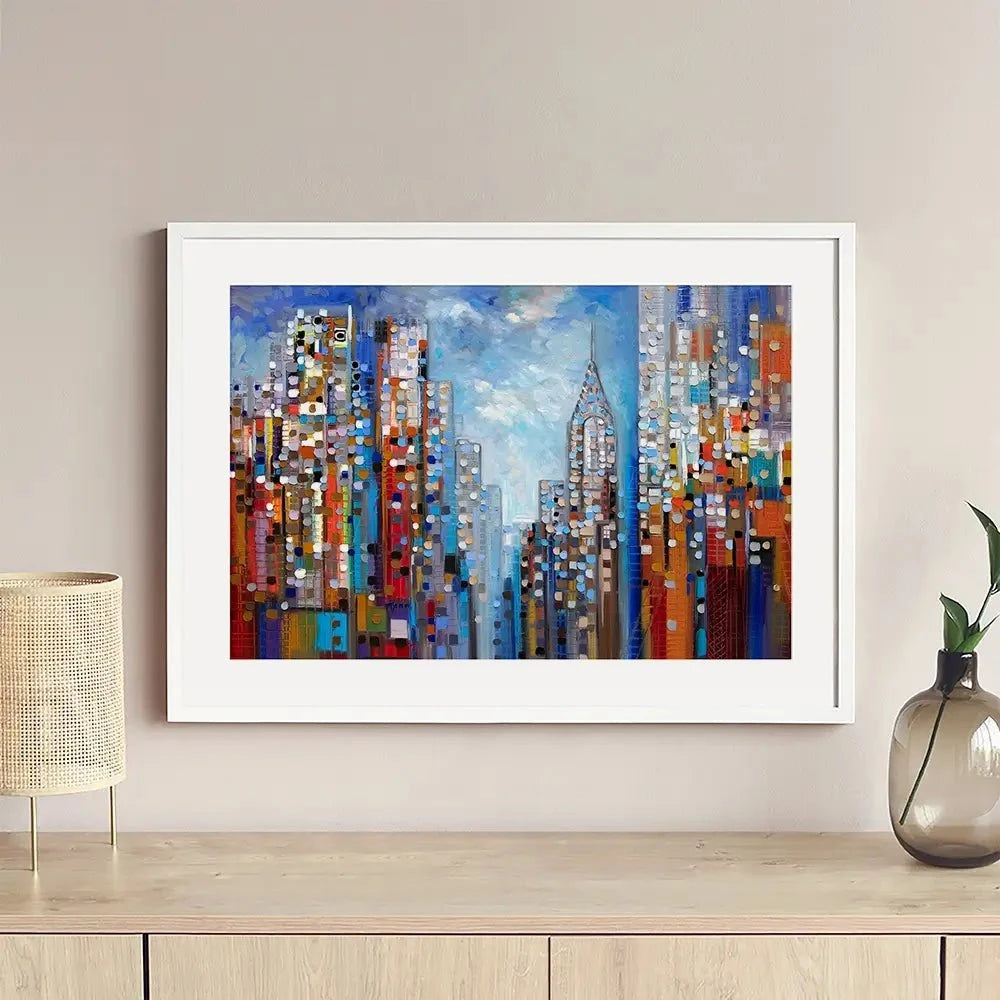 Manhattan Framed Art Print Manhattan Framed Art Print wall art product Ekaterina Ermilkina