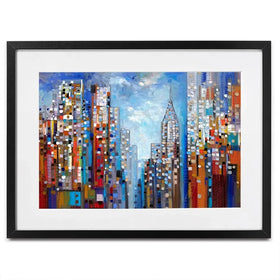 Manhattan Framed Art Print Manhattan Framed Art Print wall art product Ekaterina Ermilkina