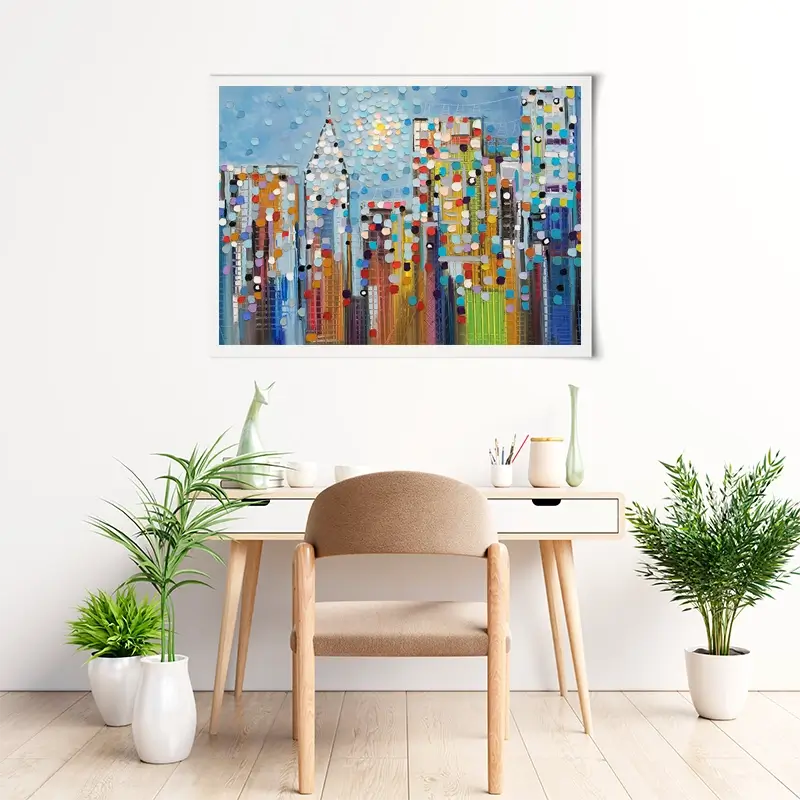 Manhattan Skyline Art Print Manhattan Skyline Art Print wall art product Ekaterina Ermilkina