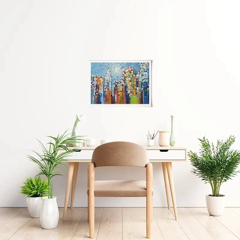 Manhattan Skyline Art Print Manhattan Skyline Art Print wall art product Ekaterina Ermilkina