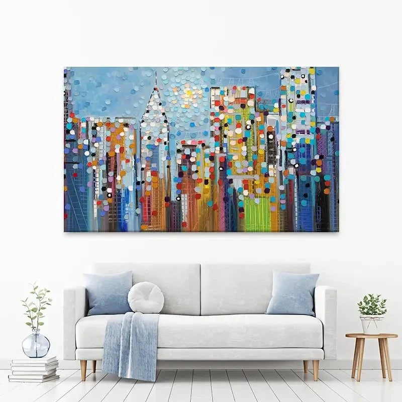 Manhattan Skyline Canvas Print Manhattan Skyline Canvas Print wall art product Ekaterina Ermilkina