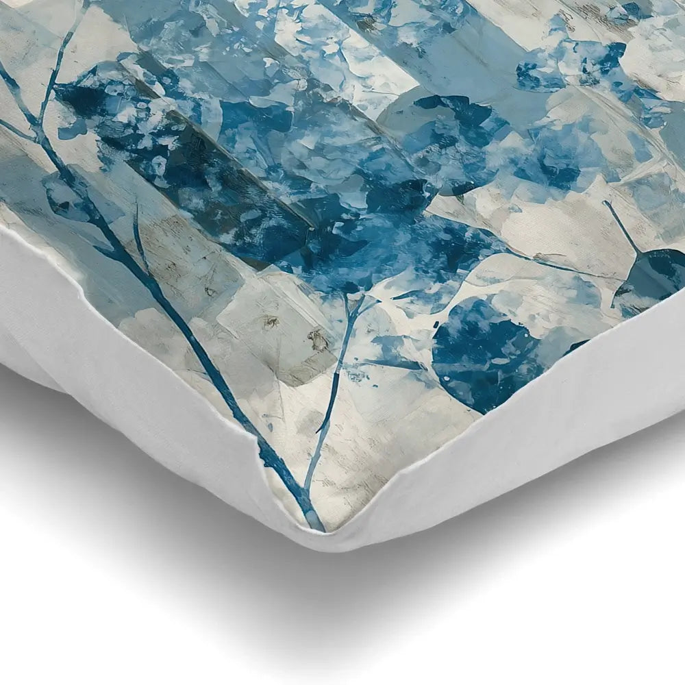 Manhattan Skyline With Blossoms Cushion Manhattan Skyline With Blossoms Cushion wall art product Chromatic Storm Studio