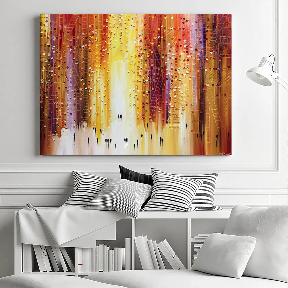 Manhattanhenge Canvas Print Manhattanhenge Canvas Print wall art product Ekaterina Ermilkina