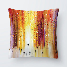 Manhattanhenge Cushion Manhattanhenge Cushion wall art product Art Print Shop