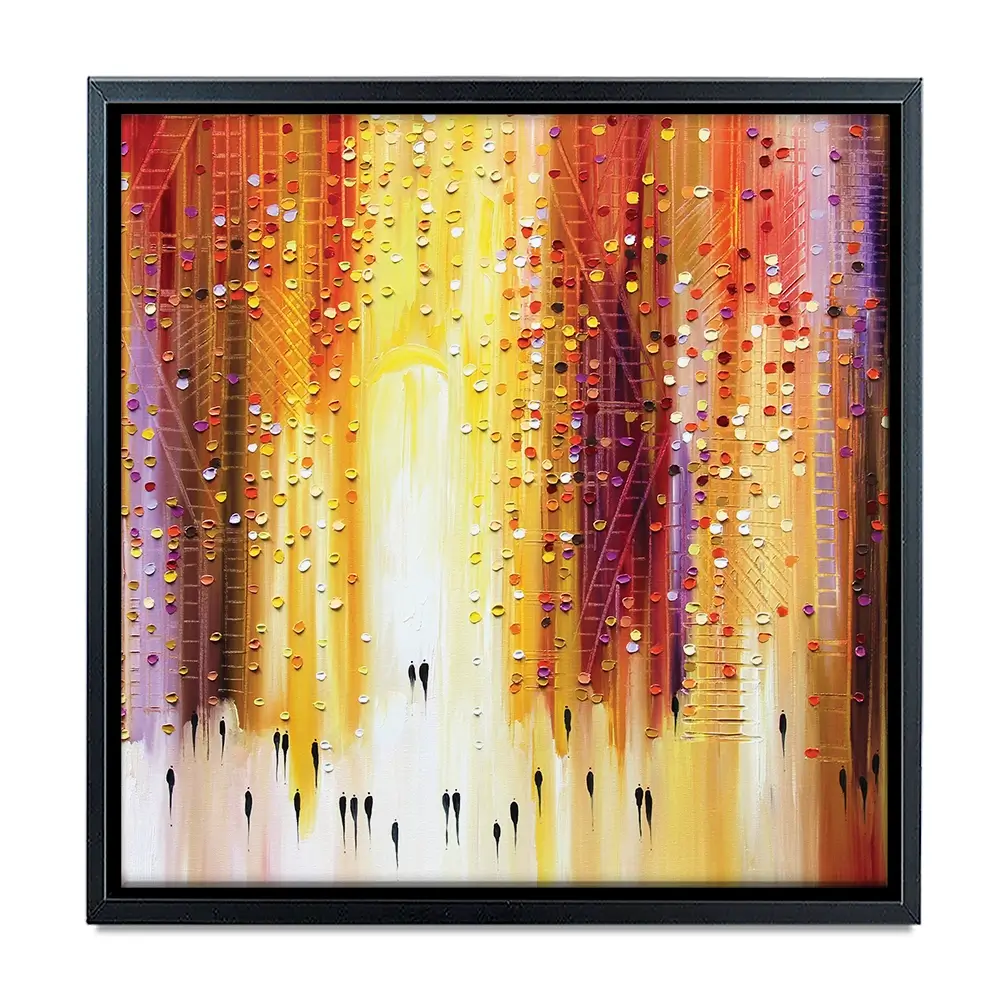 Manhattanhenge Square Canvas Print Manhattanhenge Square Canvas Print wall art product Art Print Shop