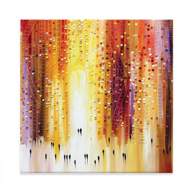 Manhattanhenge Square Canvas Print Manhattanhenge Square Canvas Print wall art product Art Print Shop