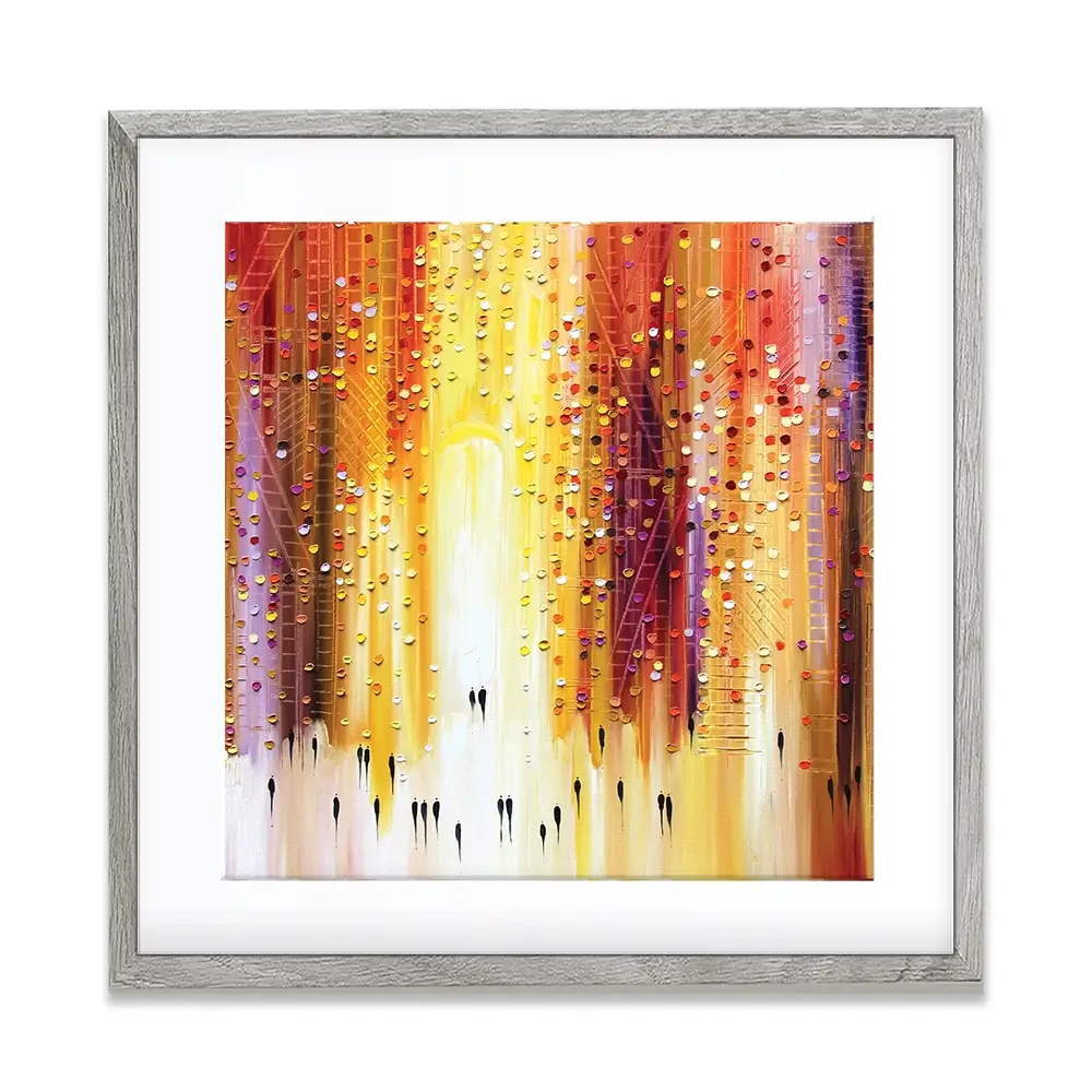 Manhattanhenge Square Framed Art Print Manhattanhenge Square Framed Art Print wall art product Art Print Shop