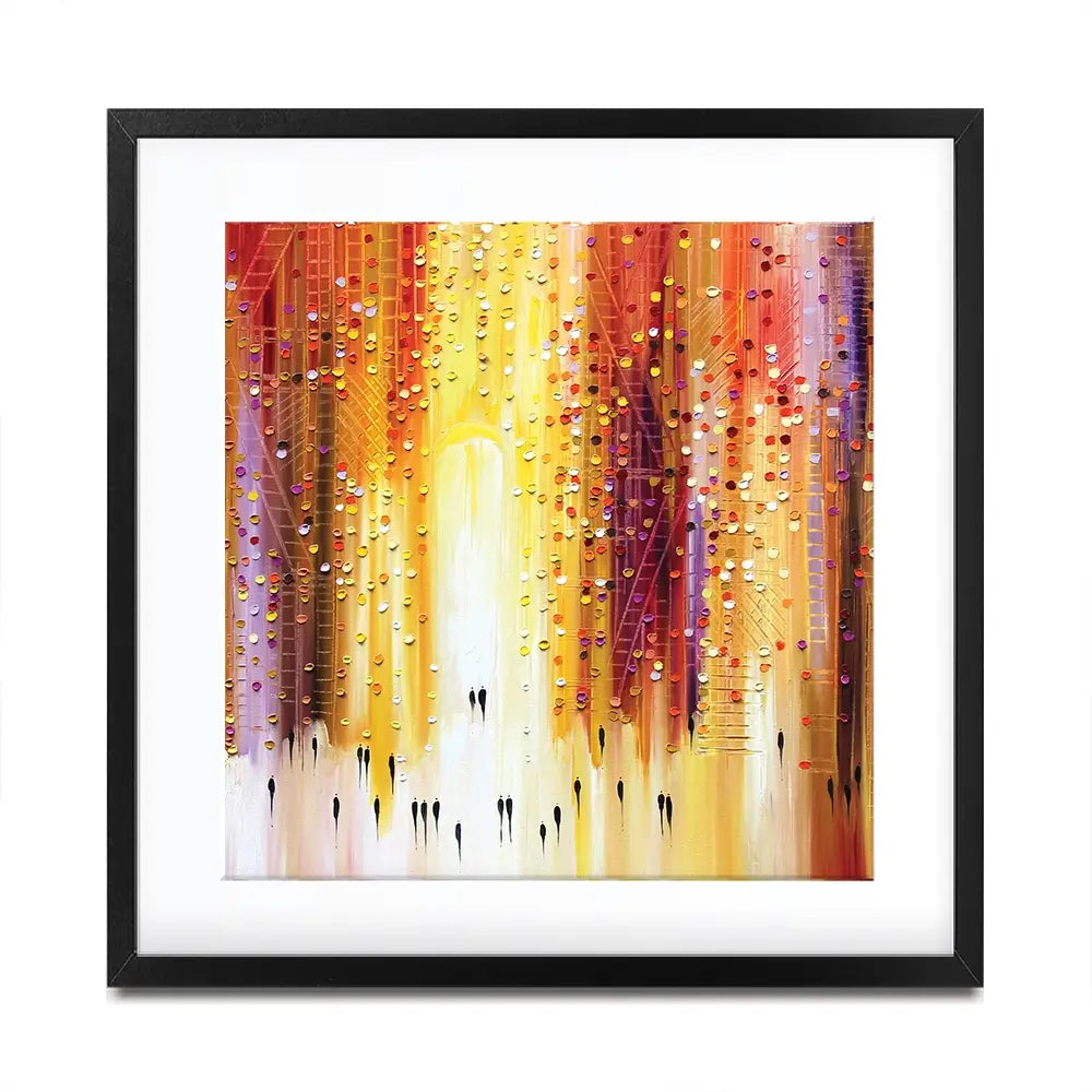 Manhattanhenge Square Framed Art Print Manhattanhenge Square Framed Art Print wall art product Art Print Shop