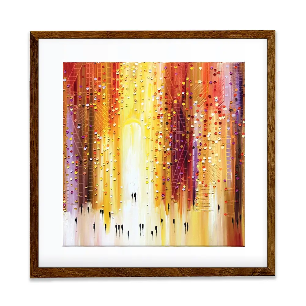 Manhattanhenge Square Framed Art Print Manhattanhenge Square Framed Art Print wall art product Art Print Shop
