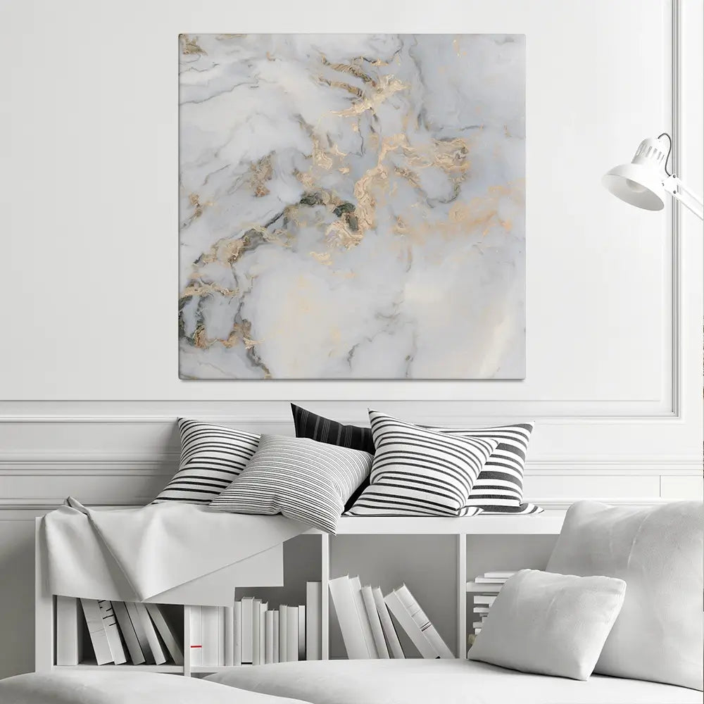 Marble Effect Square Canvas Print Marble Effect Square Canvas Print wall art product Art Print Shop
