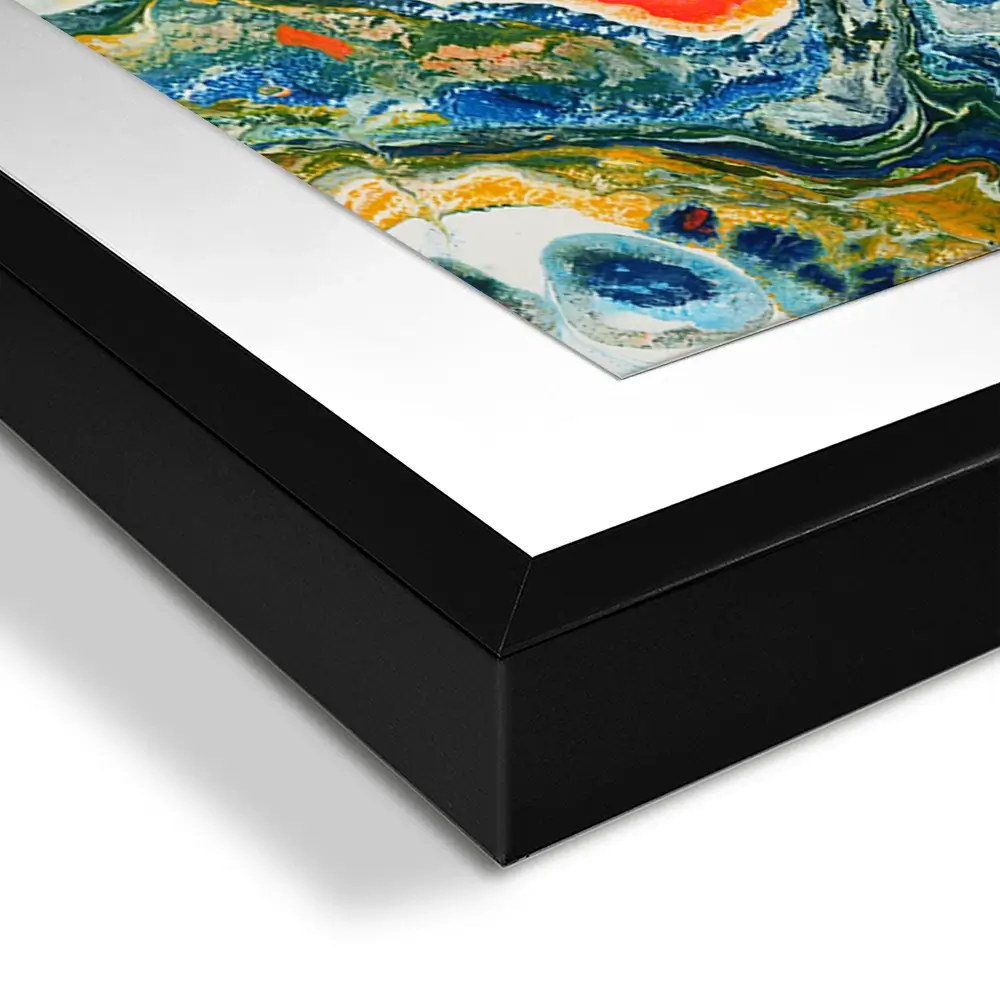 Marble Flow Framed Art Print Trio Marble Flow Framed Art Print Trio wall art product Rudchenko Liliia / Shutterstock