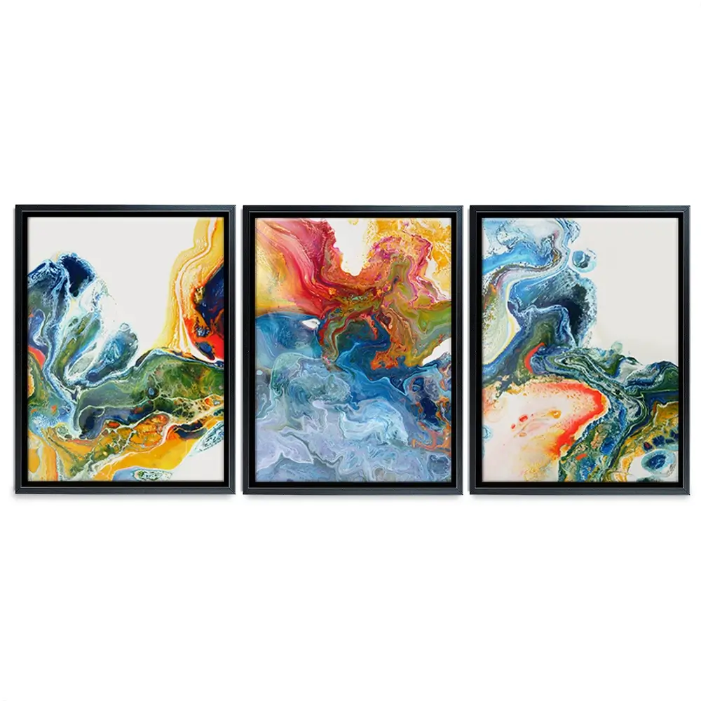 Marble Flow Trio Canvas Print Marble Flow Trio Canvas Print wall art product Rudchenko Liliia / Shutterstock