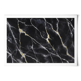 Marbled Black Art Print Marbled Black Art Print wall art product Michael Willett